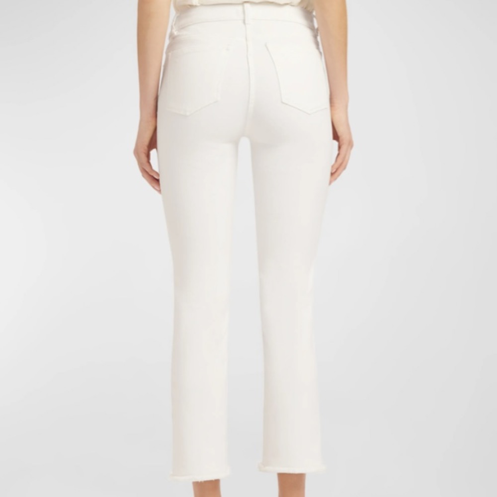 DL1961 Premium Denim Mara Instasculpt Mid-Rise Ankle Straight Jeans White sz 24